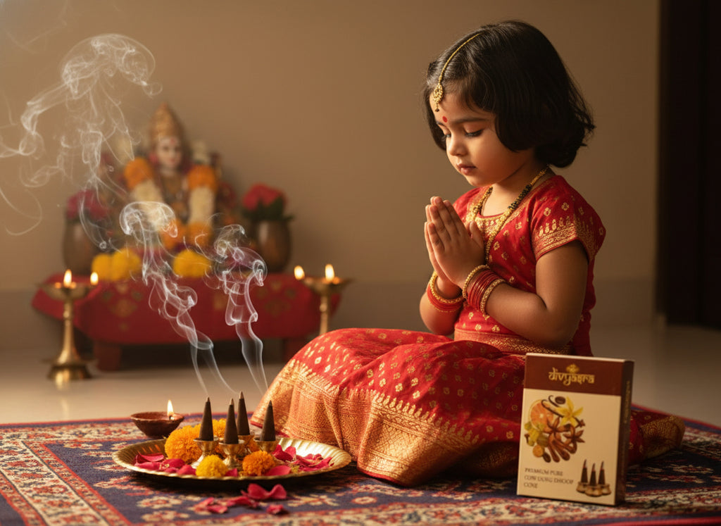 Divyasra Prithvi Aura – Premium Cow Dung Dhoop Cones